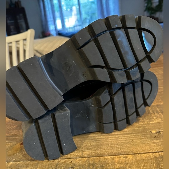 Antonio de Faria Black Suede Platform Chelsea Boots Size 9.5 - Picture 6 of 9